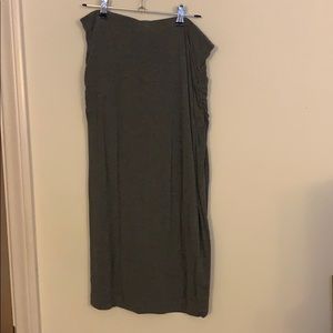 Caslon Grey Side Ruched Skirt